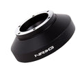 NRG RACING STYLE, STEERING WHEEL QUICK RELEASE SHORT HUB ADAPTER, 6 X 70MM BOLT PATTERN, BLACK BODY HUB ADAPTERS