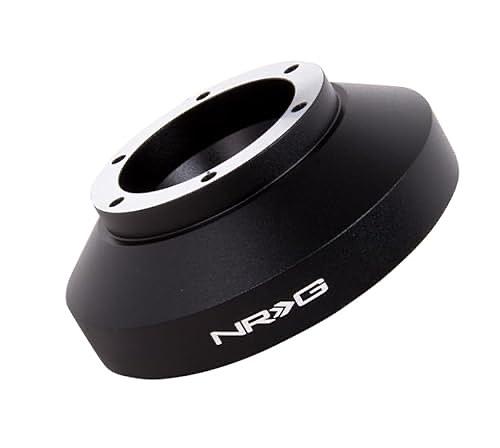 NRG RACING STYLE, STEERING WHEEL QUICK RELEASE SHORT HUB ADAPTER, 6 X 70MM BOLT PATTERN, BLACK BODY HUB ADAPTERS