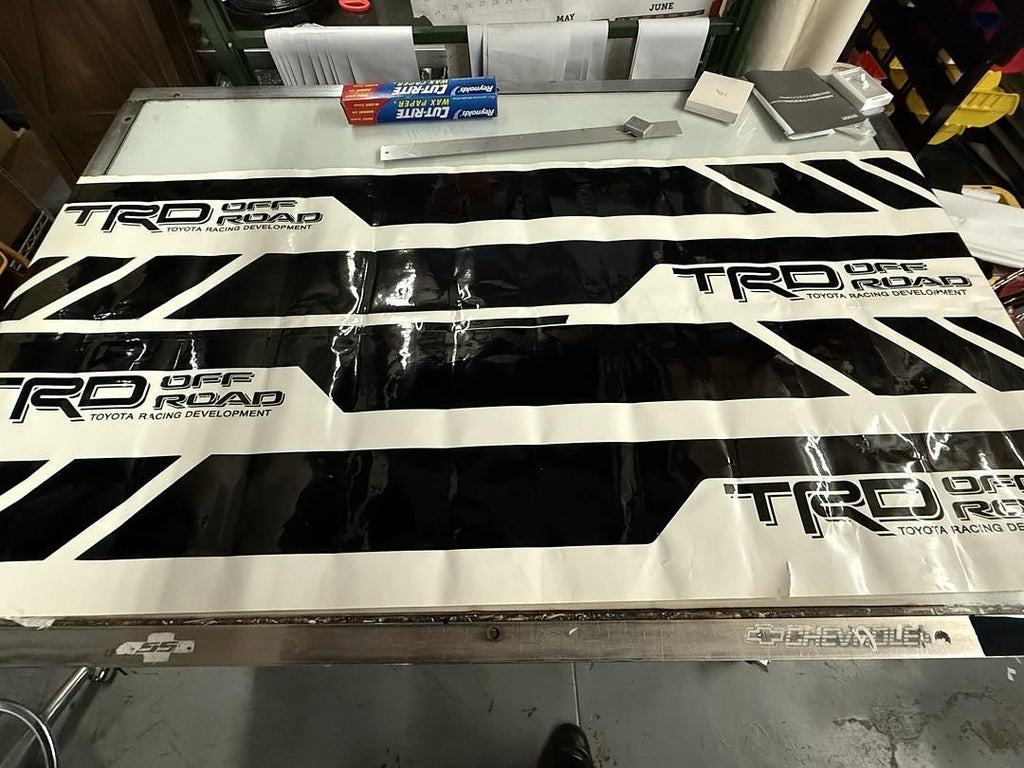 Toyota Tacoma TRD Off Road Black 4 Door Crew And Ext Cab Vinyl Sticker