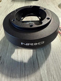 NRG INNOVATIONS SHORT HUB STEERING WHEEL ADAPTER 6-BOLT ALUMINUM STEERING WHEEL QUICK RELEASE HUB ADAPTE