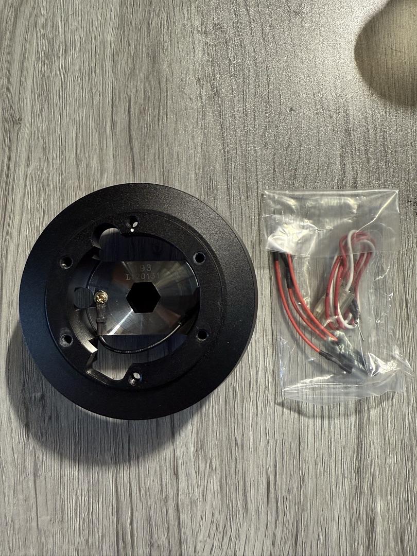 NRG INNOVATIONS SHORT HUB STEERING WHEEL ADAPTER 6-BOLT ALUMINUM STEERING WHEEL QUICK RELEASE HUB ADAPTE