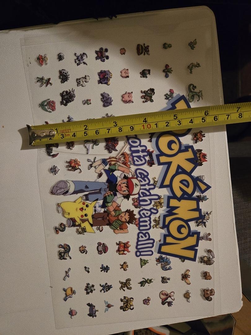 Pokemon Character Collection UV Sticker