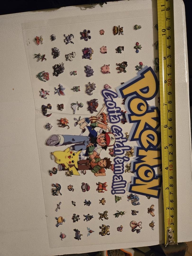 Pokemon Character Collection UV Sticker