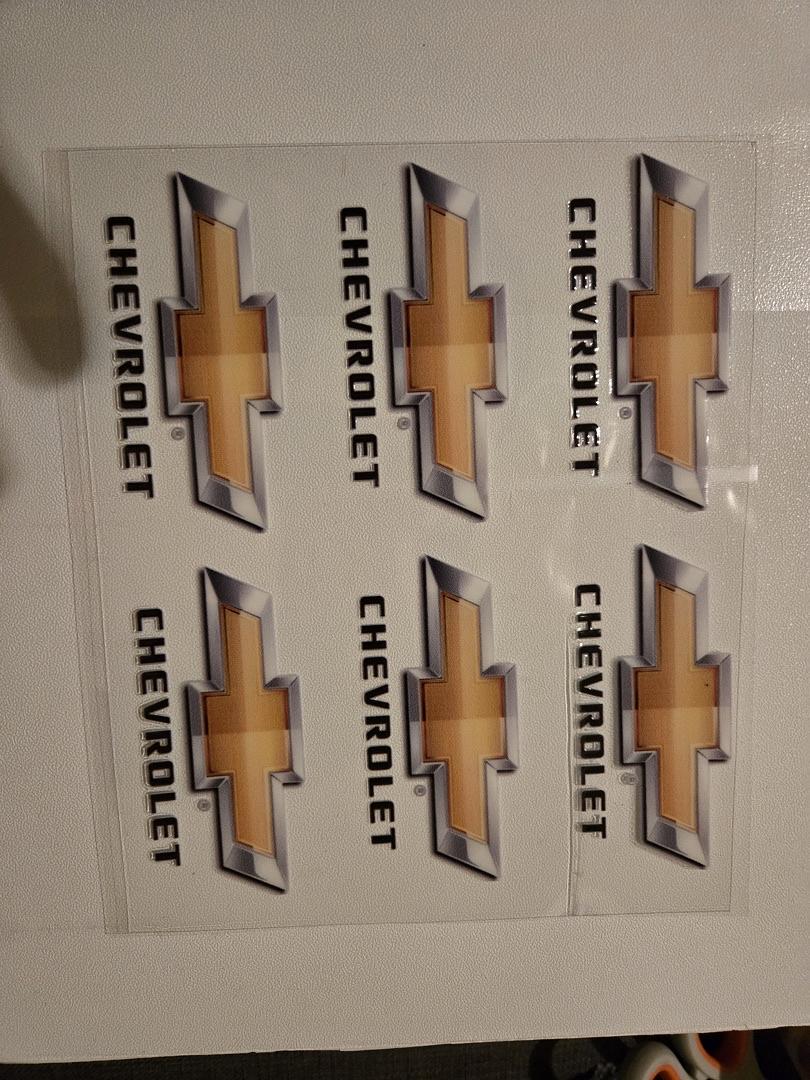 Chevrolet Emblem UV Sticker