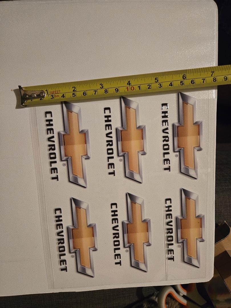 Chevrolet Emblem UV Sticker