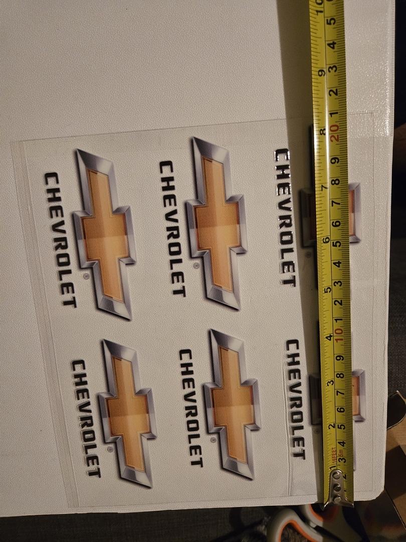 Chevrolet Emblem UV Sticker