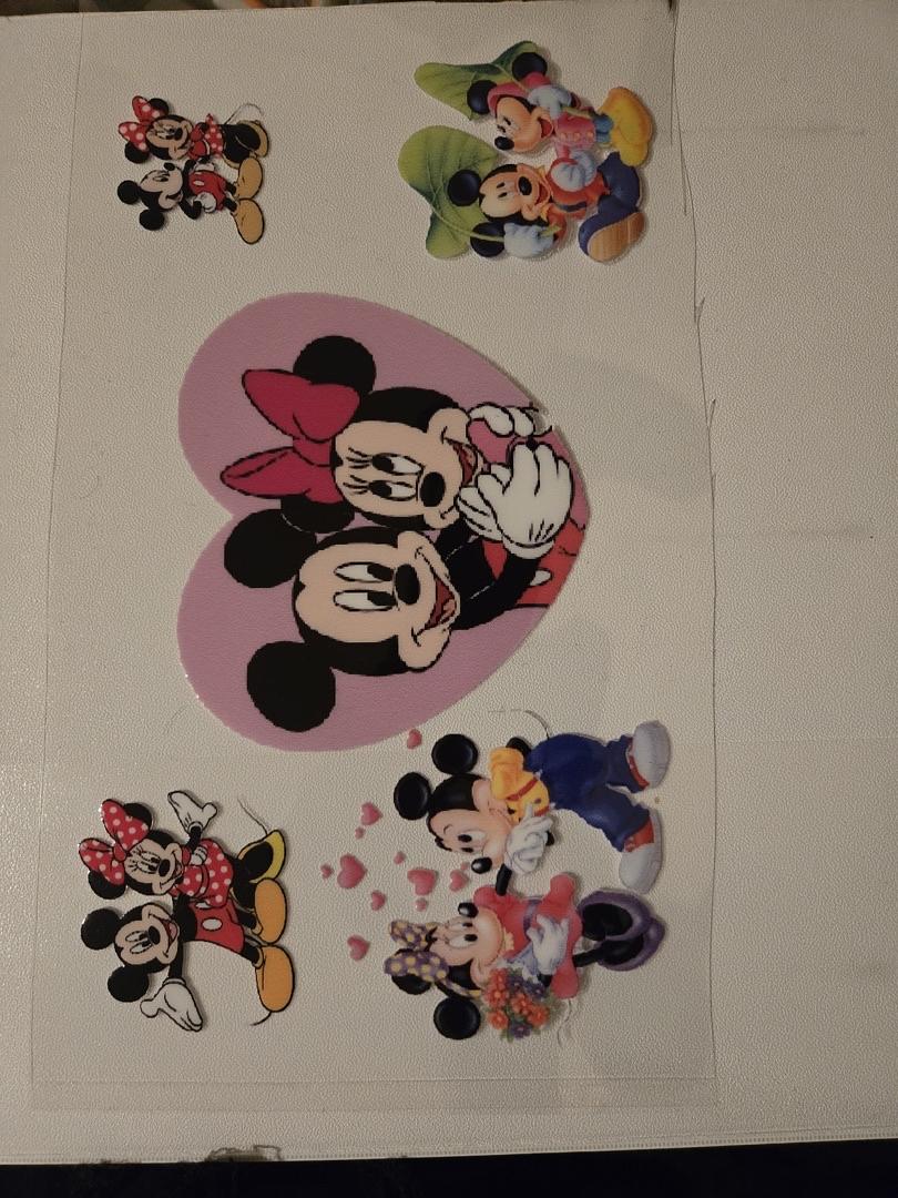 Mickey & Minnie UV Sticker
