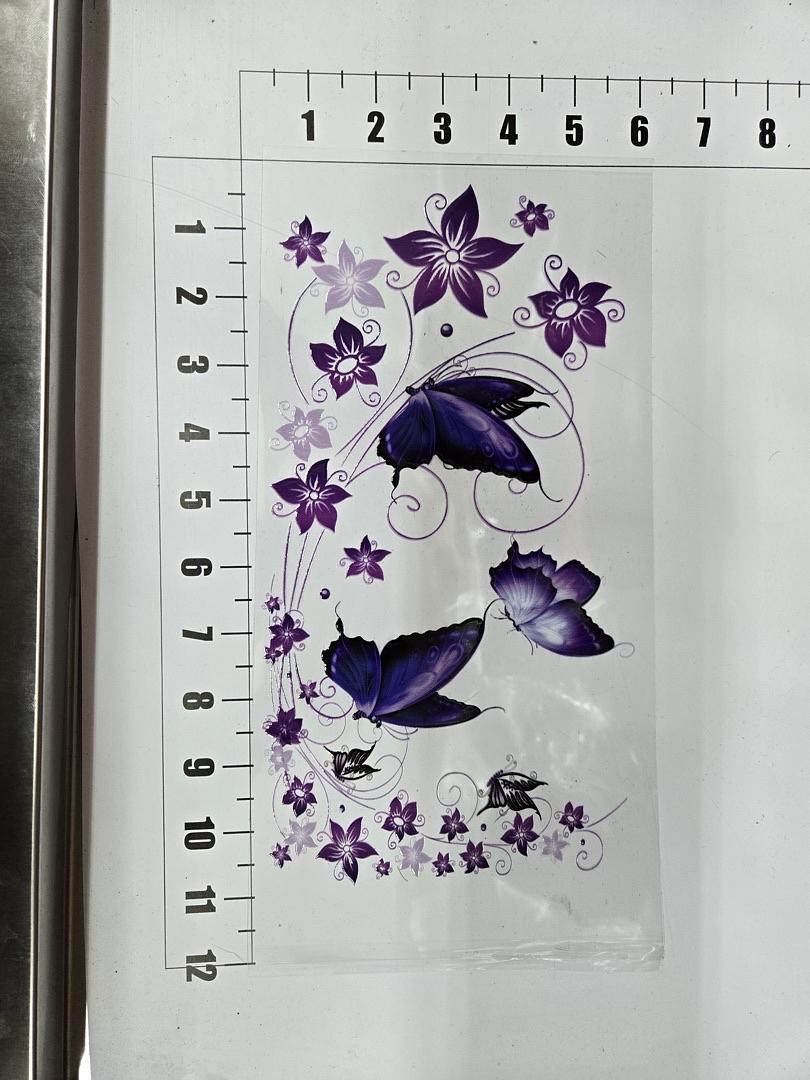 Purple Butterflies UV Sticker