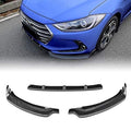 CARBON FIBER PRINT FRONT BUMPER BODY KIT LIP 3PCS COMPATIBLE WITH 2017-2018 ELANTRA