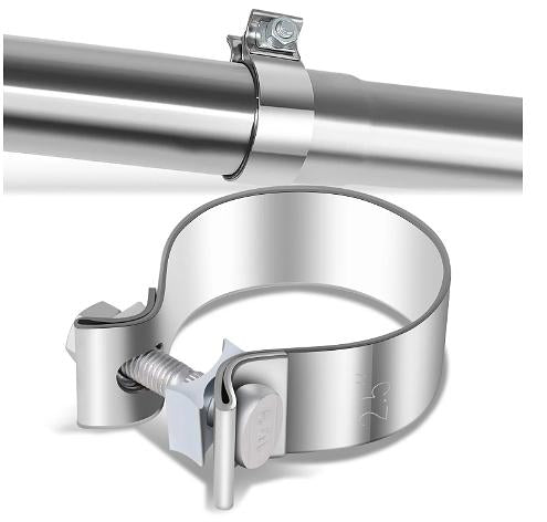 2.5 Inch ID Narrow Band Seal Clamp for Exhaust Muffler Repair,T409 Stainless Steel