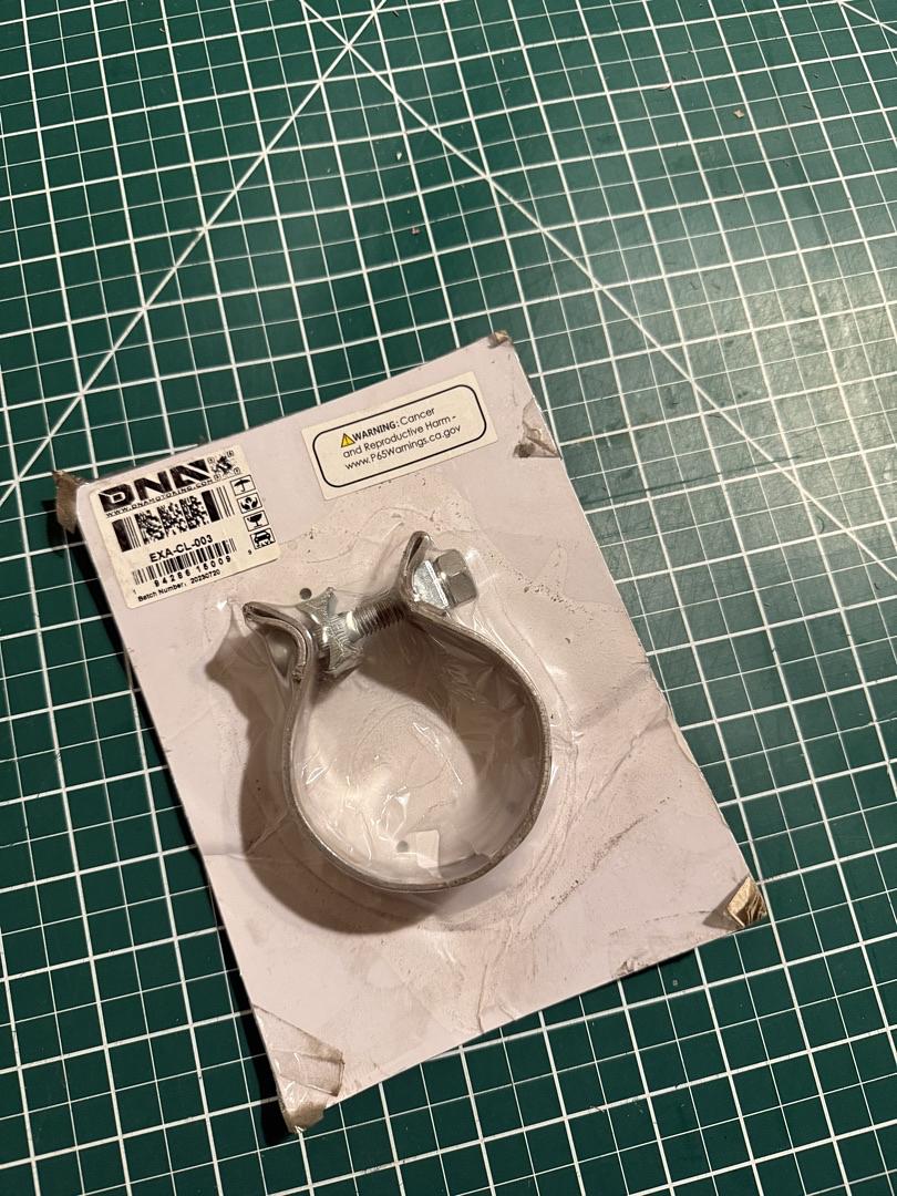2.5 Inch ID Narrow Band Seal Clamp for Exhaust Muffler Repair,T409 Stainless Steel