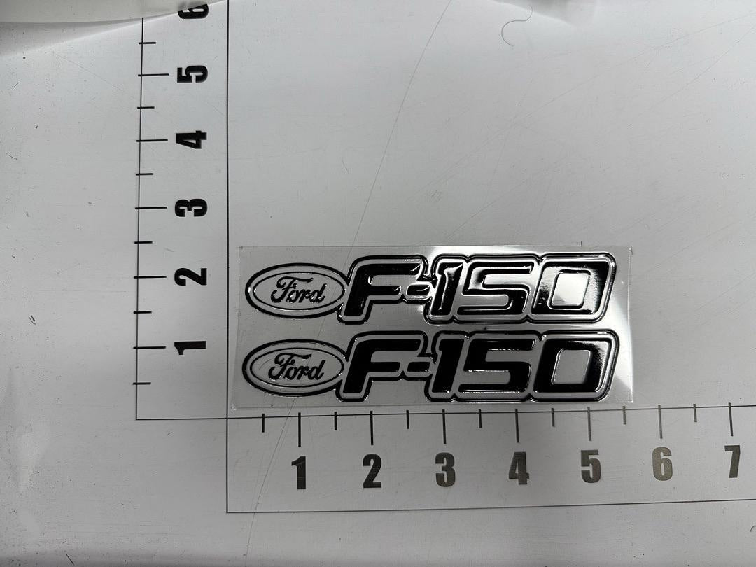2 Pcs Ford F-150 Black UV Sticker