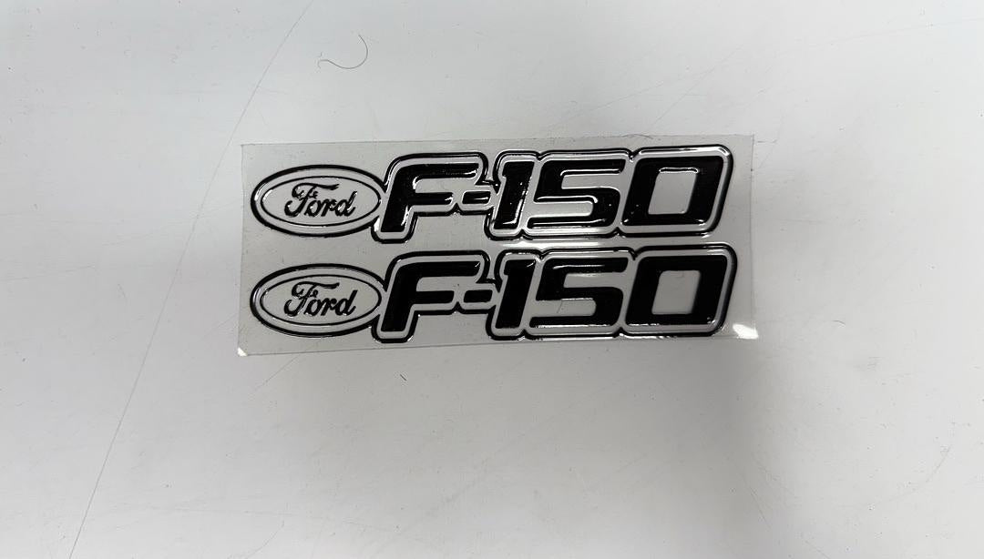 2 Pcs Ford F-150 Black UV Sticker