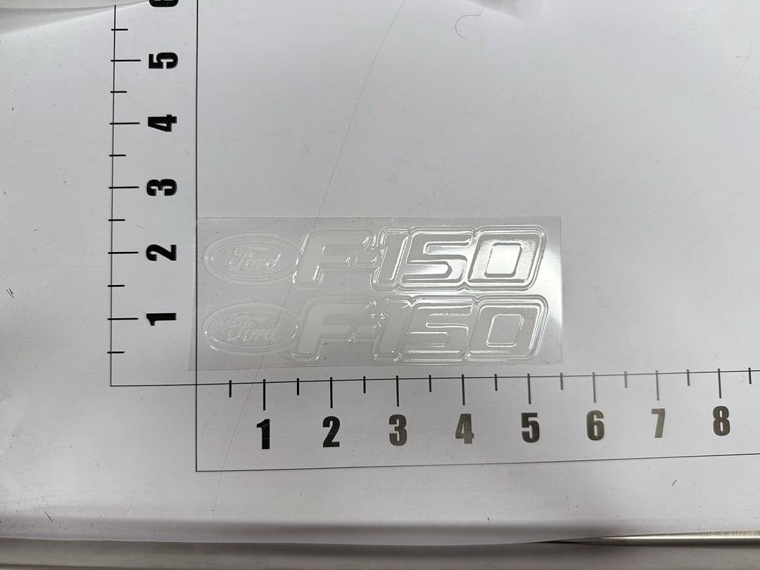 2 Pcs Ford F-150 White UV Sticker