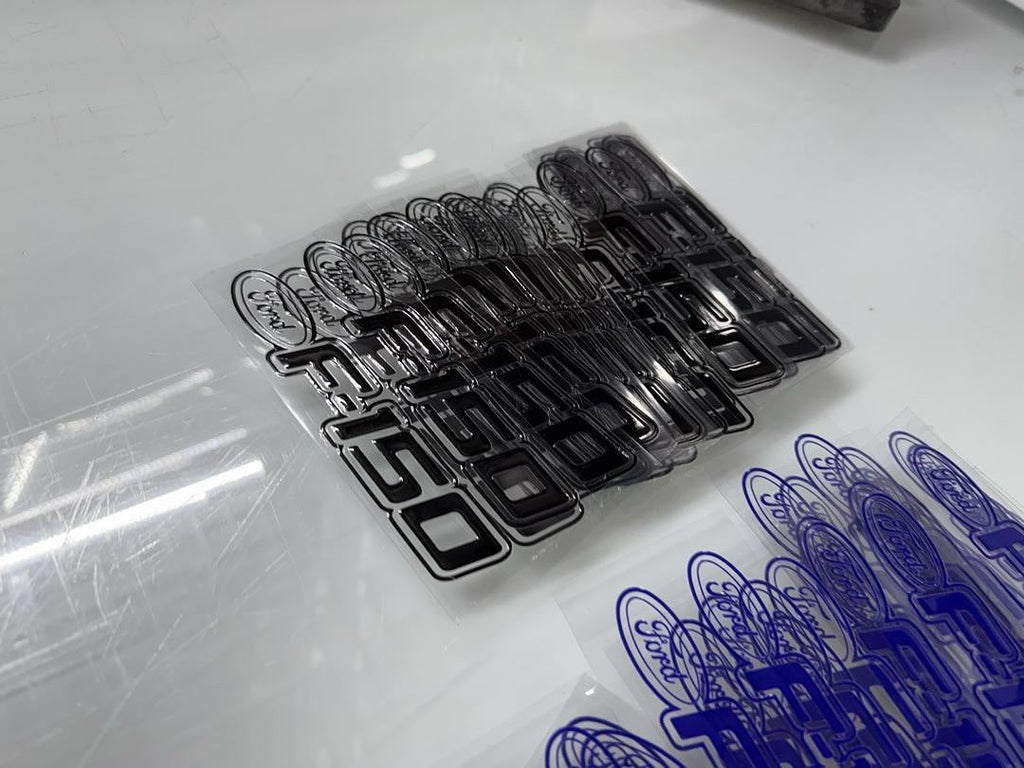 6pcs Ford F-150 (2) Blue (2) White (2) Black Ea UV Sticker