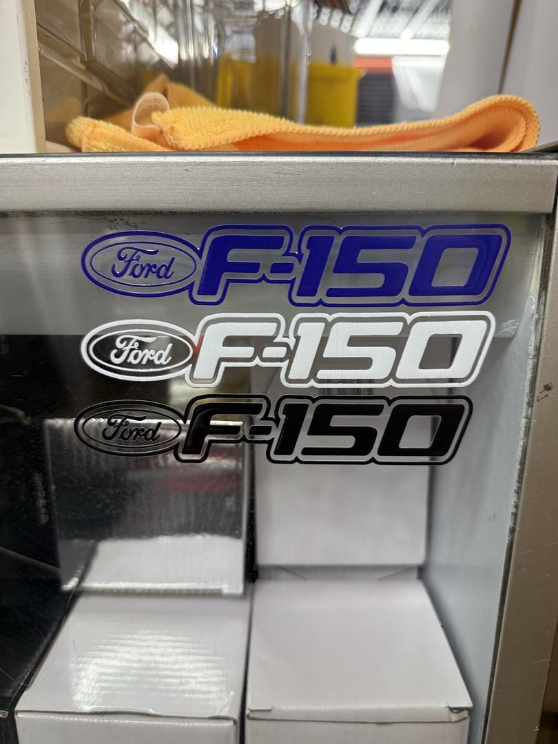 6pcs Ford F-150 (2) Blue (2) White (2) Black Ea UV Sticker