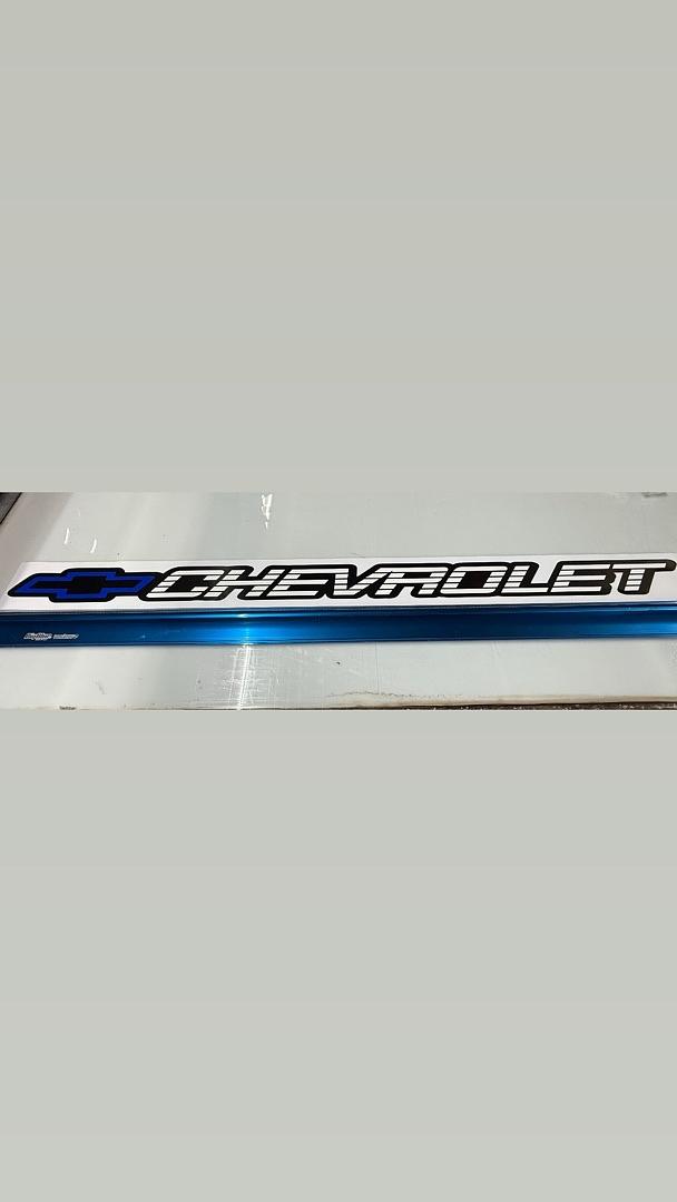 Blue Chevrolet C/k Tailgate Vinyl Sticker