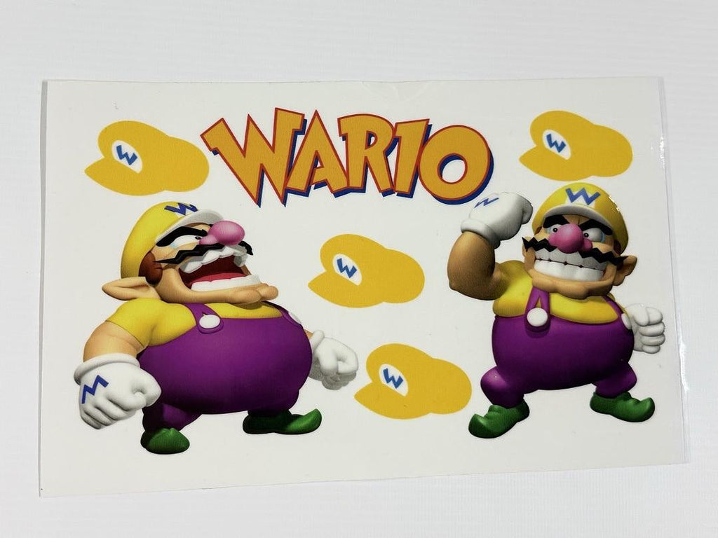 Wario Super Mario Bros UV Sticker
