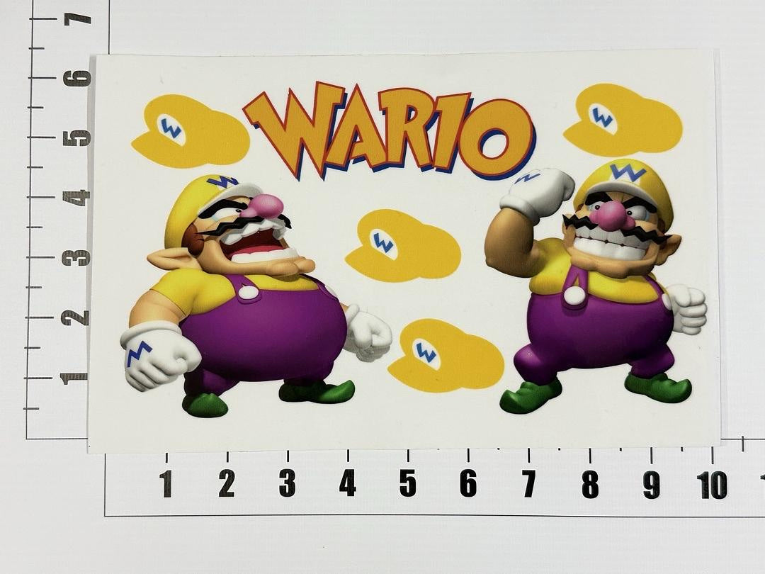 Wario Super Mario Bros UV Sticker