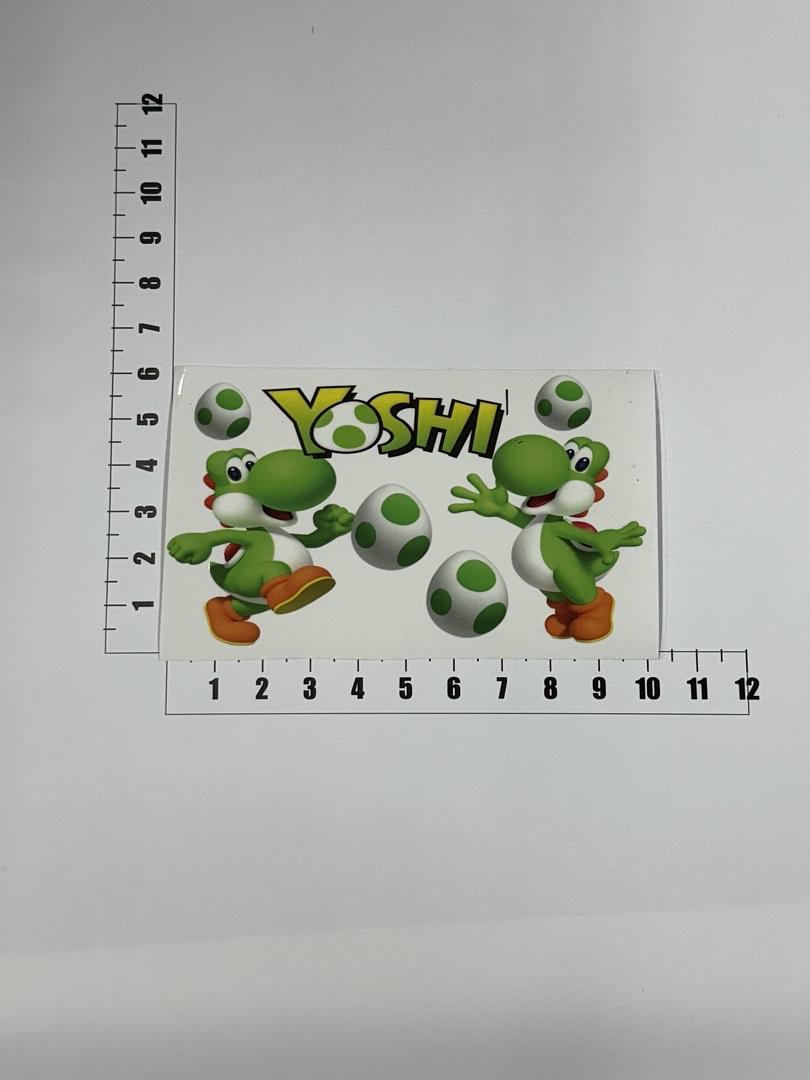 Yoshi Super Mario UV Sticker