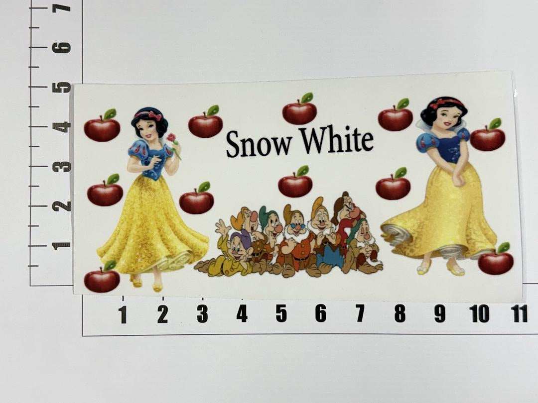 Snow White 7 Dwarves UV Sticker