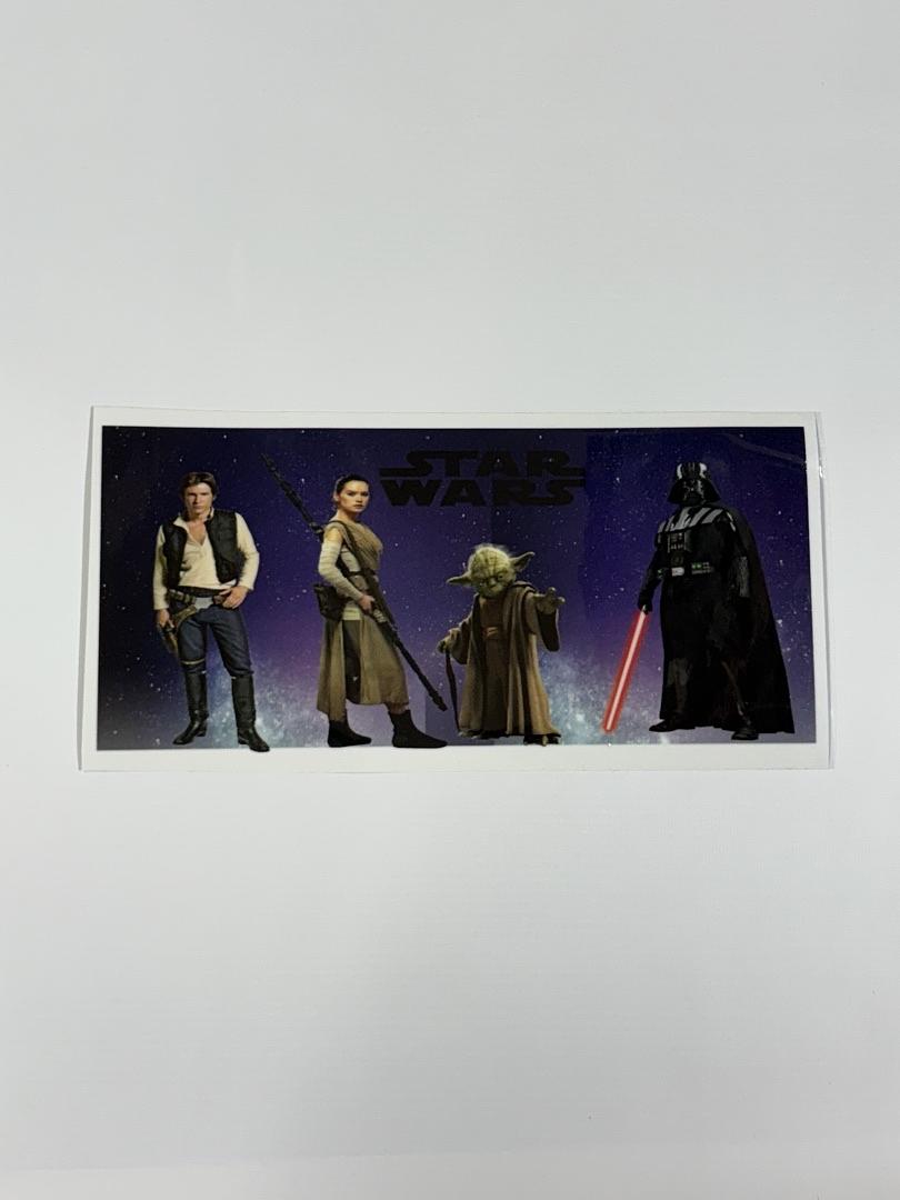 Star Wars Yoda Luke Leah Darth Vader UV Sticker