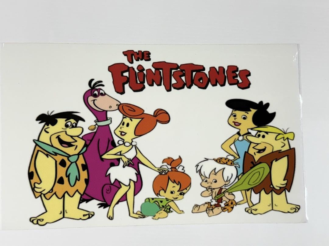 The Flinstones Fred Barney Wilma UV Sticker