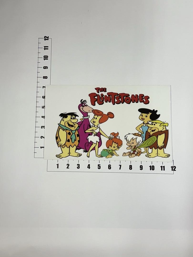The Flinstones Fred Barney Wilma UV Sticker