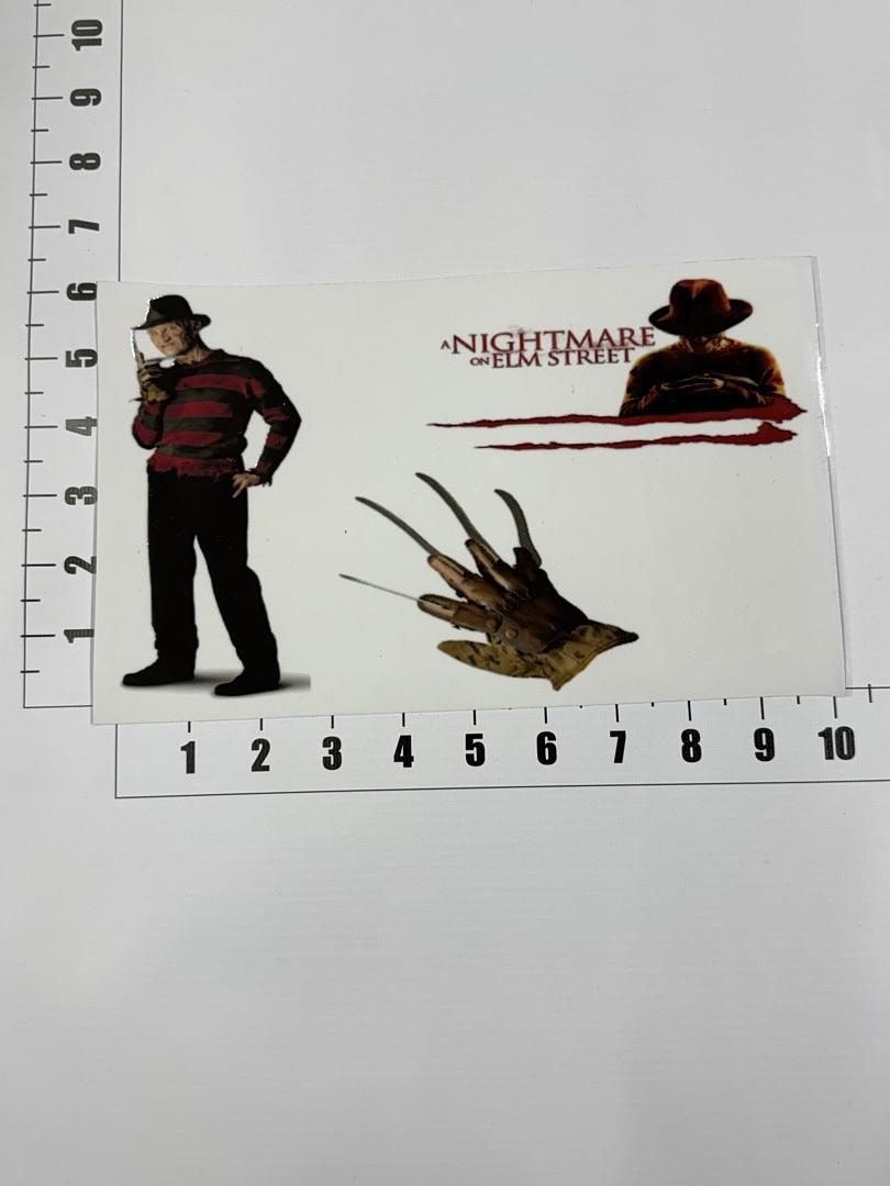 Freddy Krueger Scary UV Sticker