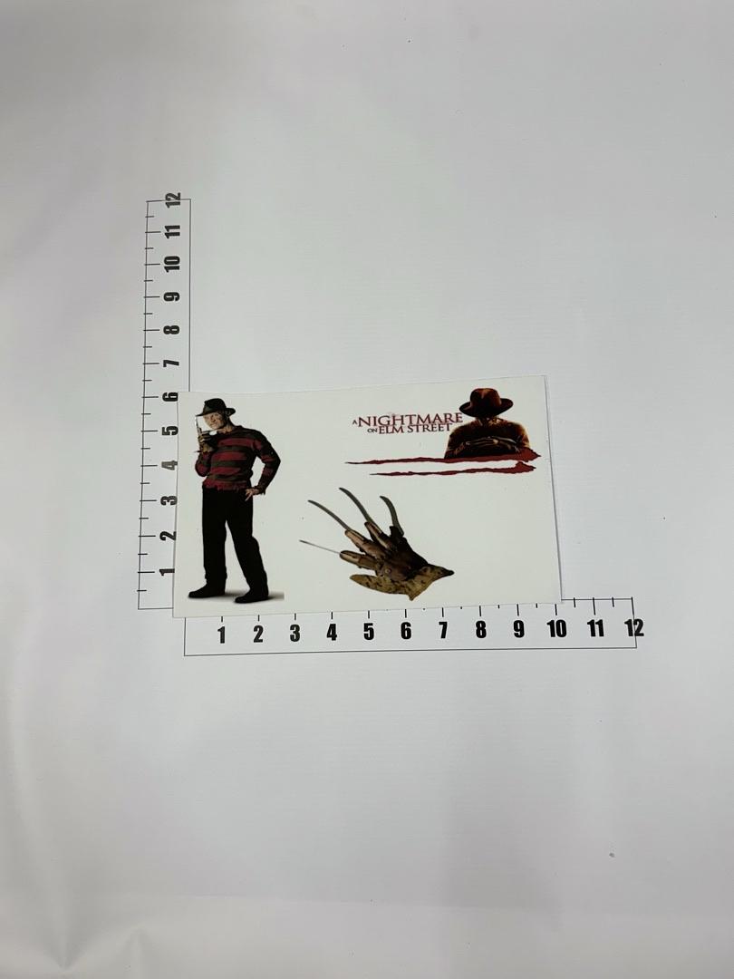 Freddy Krueger Scary UV Sticker