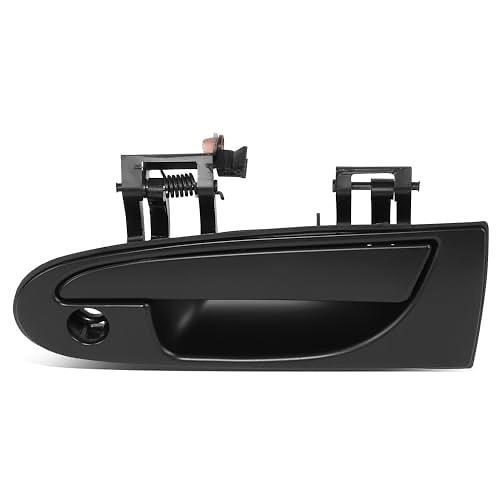 FRONT LEFT OUTER DOOR HANDLE COMPATIBLE WITH 95-99 SEBRING ECLIPSE / 95-00 AVENGER / 95-98 TALON, W/KEY HOLE, SMOOTH BLACK,, MB913151