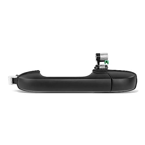 REAR LEFT OUTER DOOR HANDLE COMPATIBLE WITH 06-08 HONDA PILOT, BLACK,
