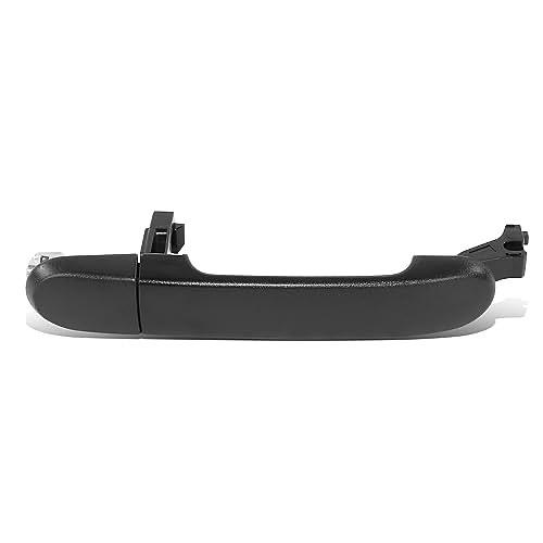 REAR DRIVER OUTER DOOR HANDLE COMPATIBLE WITH 07-12 NISSAN VERSA, BLACK,