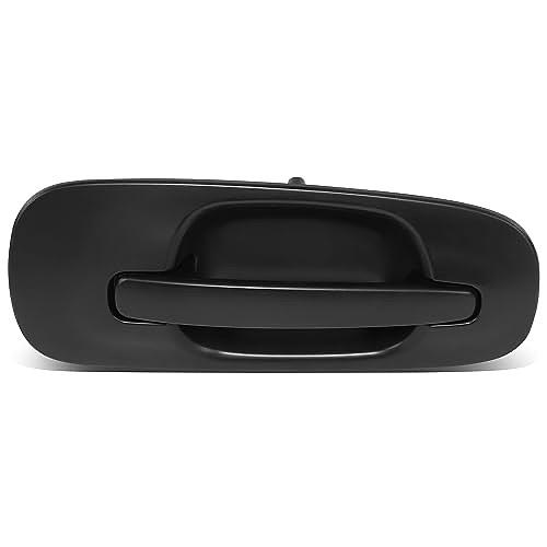 REAR PASSENGER OUTER DOOR HANDLE COMPATIBLE WITH 02-07 SUBARU IMPREZA, BLACK,
