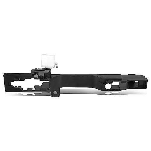FRONT, REAR LEFT OUTER DOOR HANDLE COMPATIBLE WITH 08-12 HONDA ACCORD, BLACK,