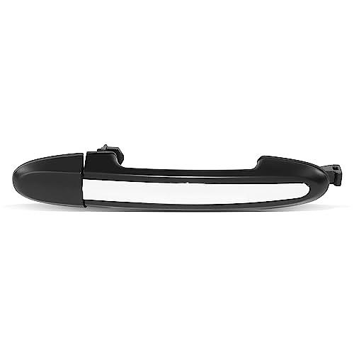 REAR LEFT/RIGHT OUTER DOOR HANDLE COMPATIBLE WITH 07-12 HYUNDAI SANTA FE, BLACK CHROME,