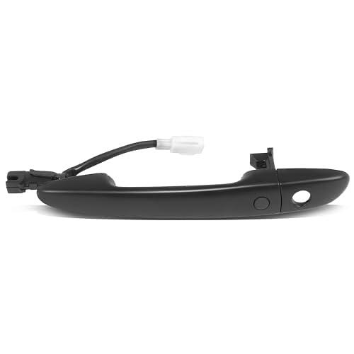 FRONT LEFT OUTER DOOR HANDLE COMPATIBLE WITH 09-13 MAZDA 3 6/13-16 CX-5, W/KEY HOLE, PRIMED BLACK,, GS3L59410A60