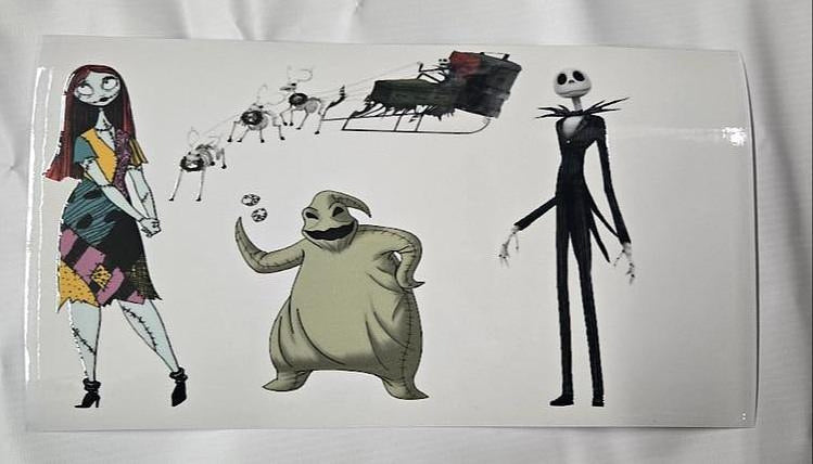 The Night Before Christmas Jack Boogeyman Lisa UV Sticker