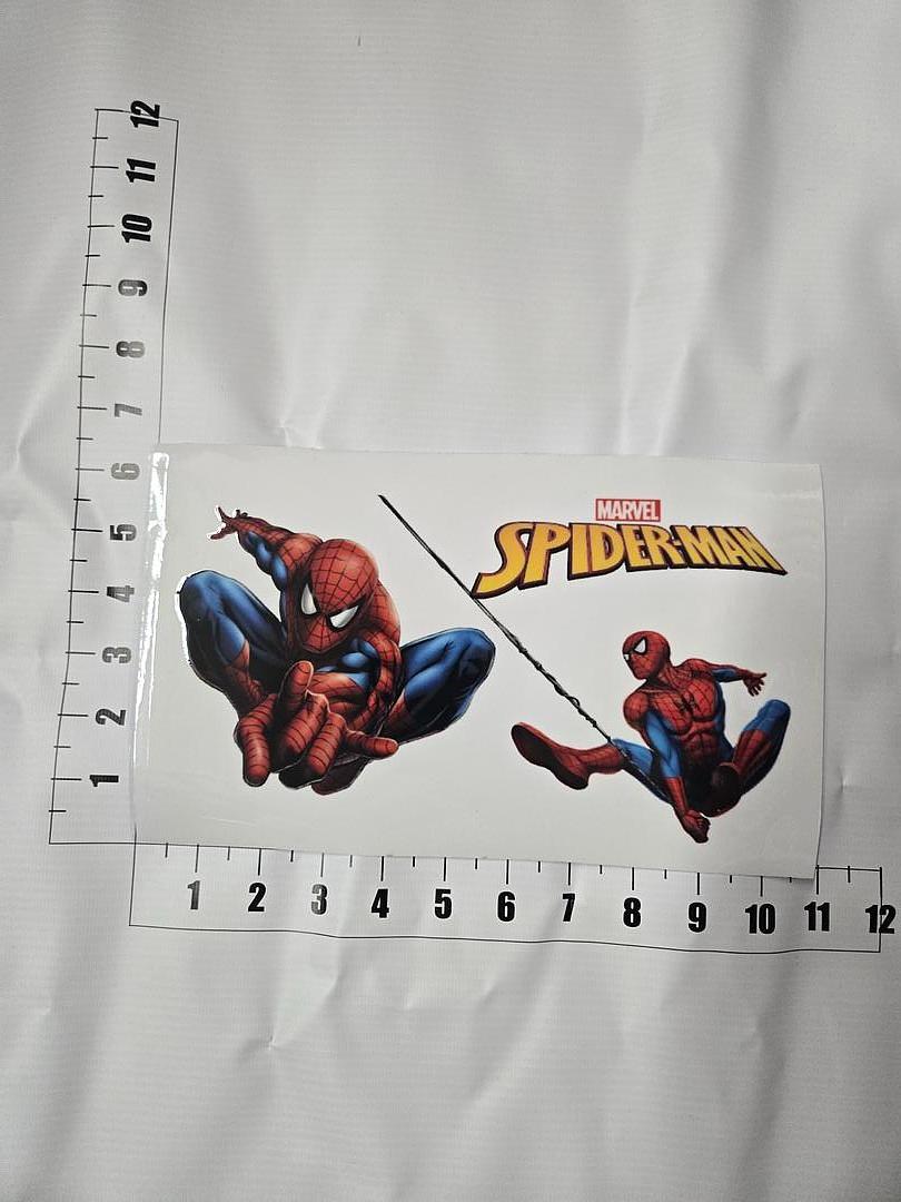 Spiderman Marvel Web UV Sticker