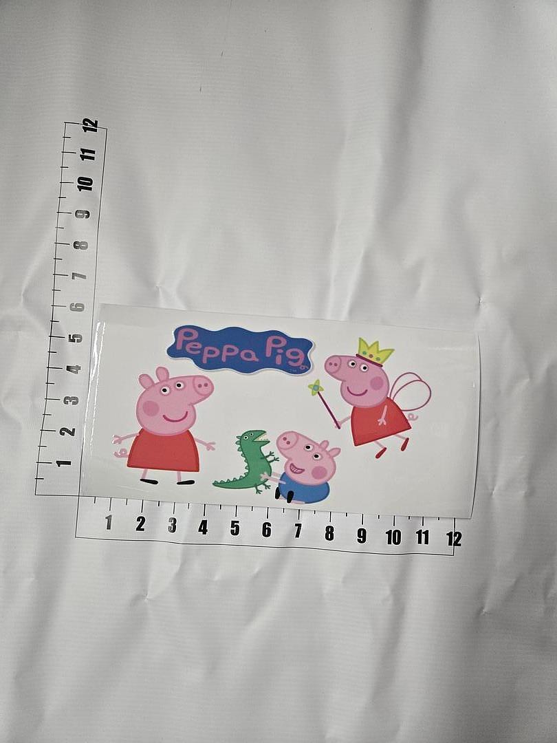 Peppa Pig Family UV Sticker