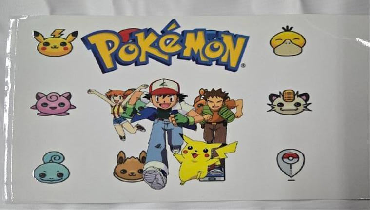 Pokemon Ash Pikachu UV Sticker