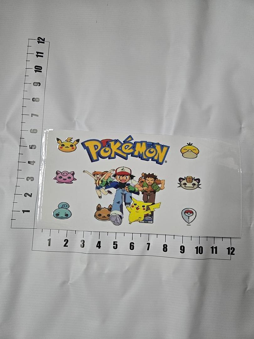 Pokemon Ash Pikachu UV Sticker