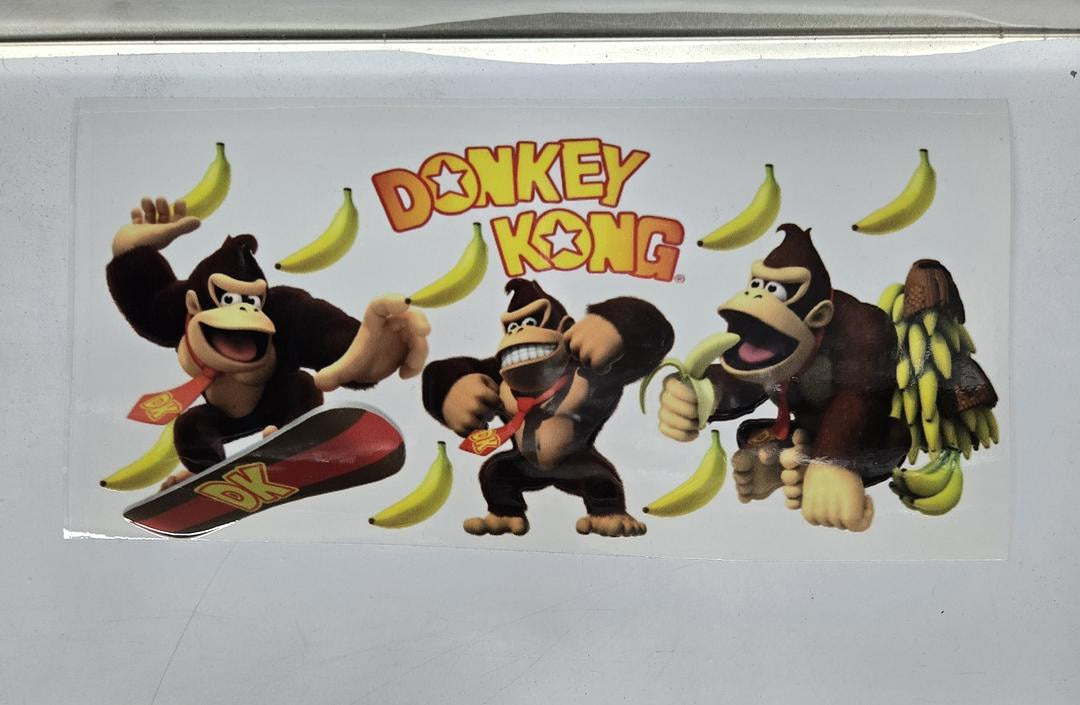 Donkey King Crash UV Sticker