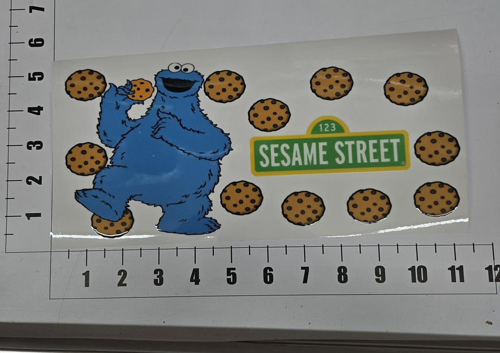Cookie Monster Cookies Sesame Street UV Sticker