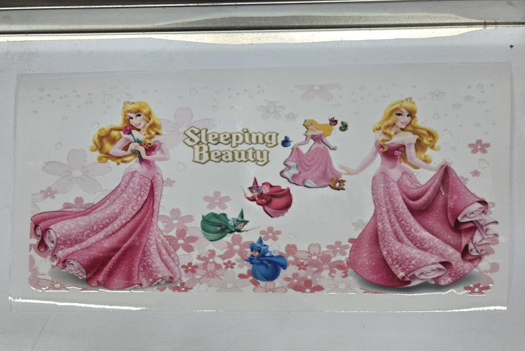 Aurora Sleeping Beauty Pink Dancing UV Sticker