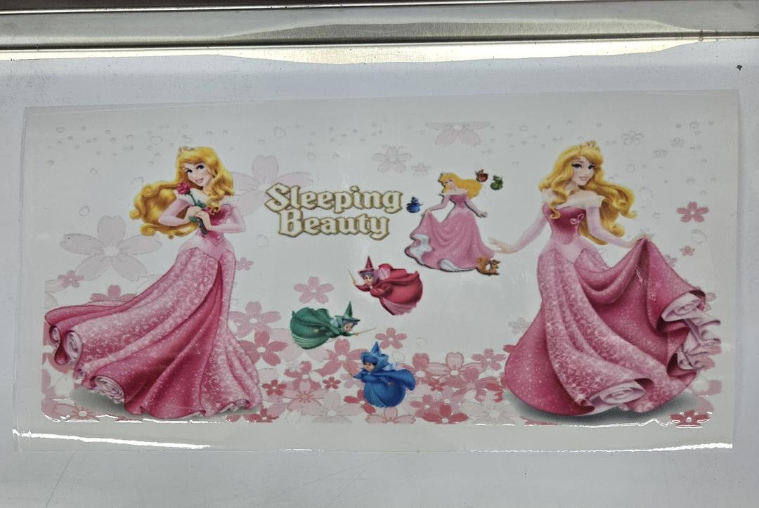 Aurora Sleeping Beauty Pink Dancing UV Sticker