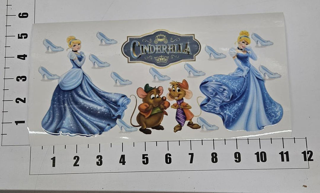 Cinderella Gus Jaq UV Sticker