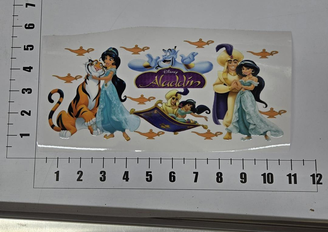 Aladdin Jasmine Genie UV Sticker