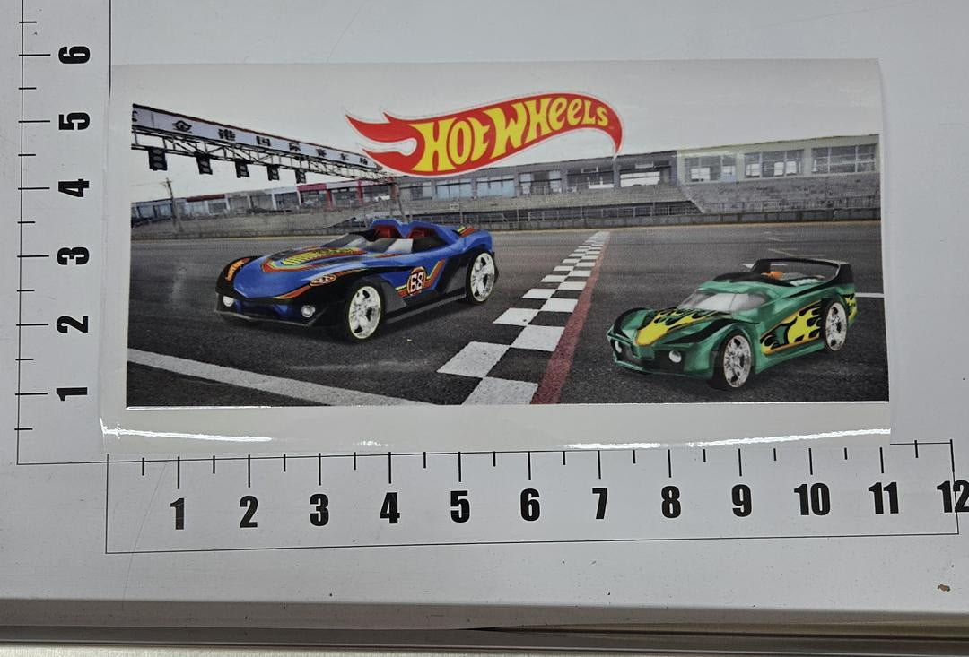 Hot Wheels Racing Cars UV Sticker