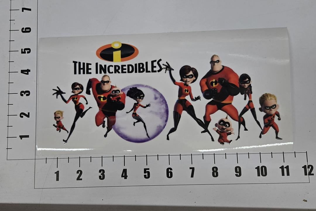 The Incredibles Family UV Sticker